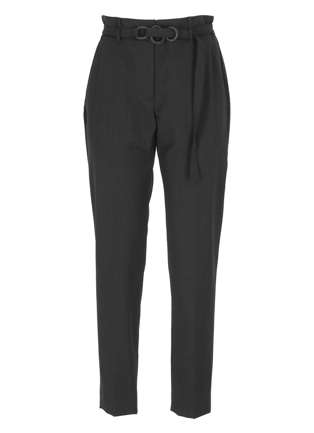 Wool trousers with point of light details