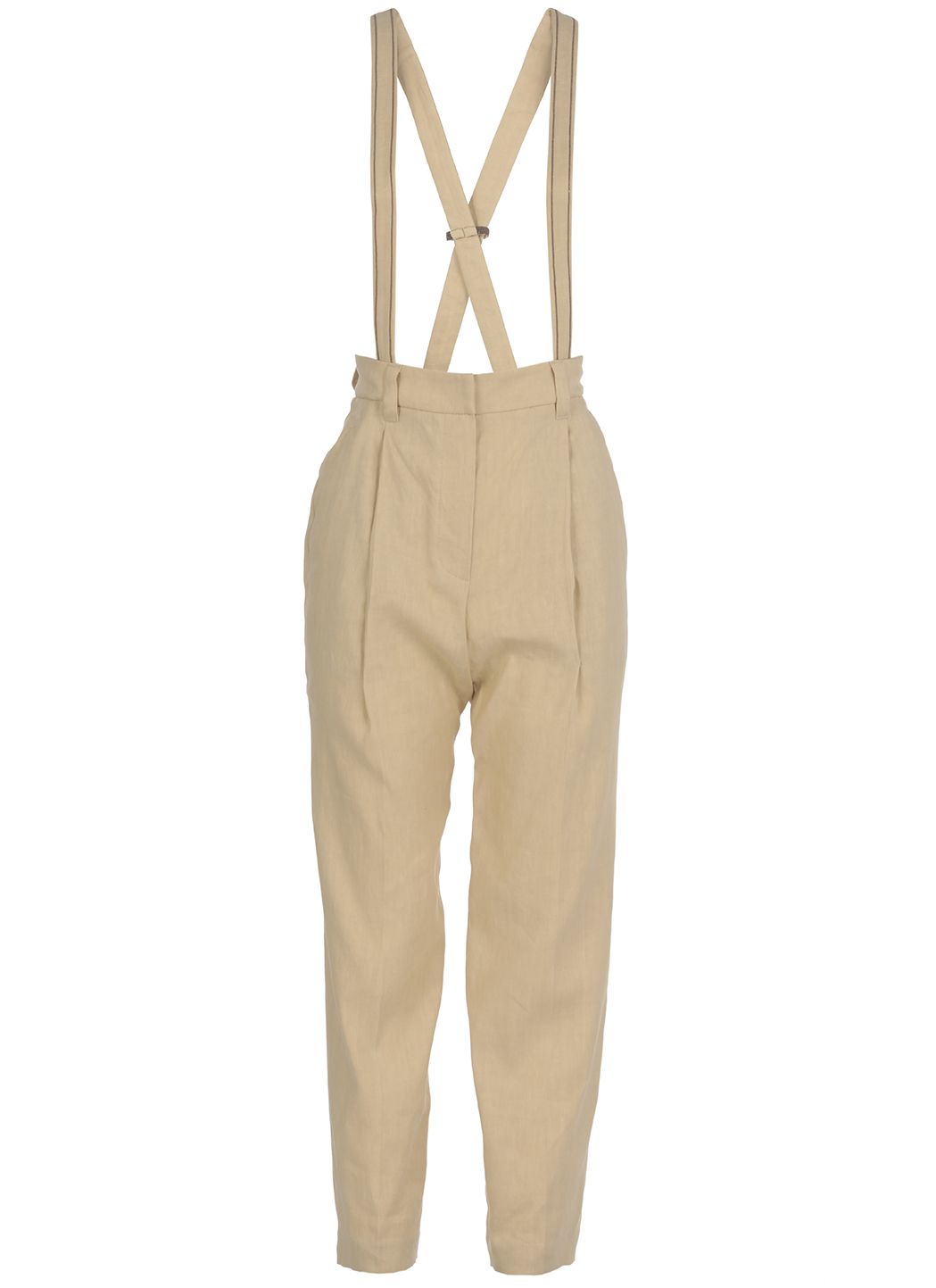 Trousers with suspenders