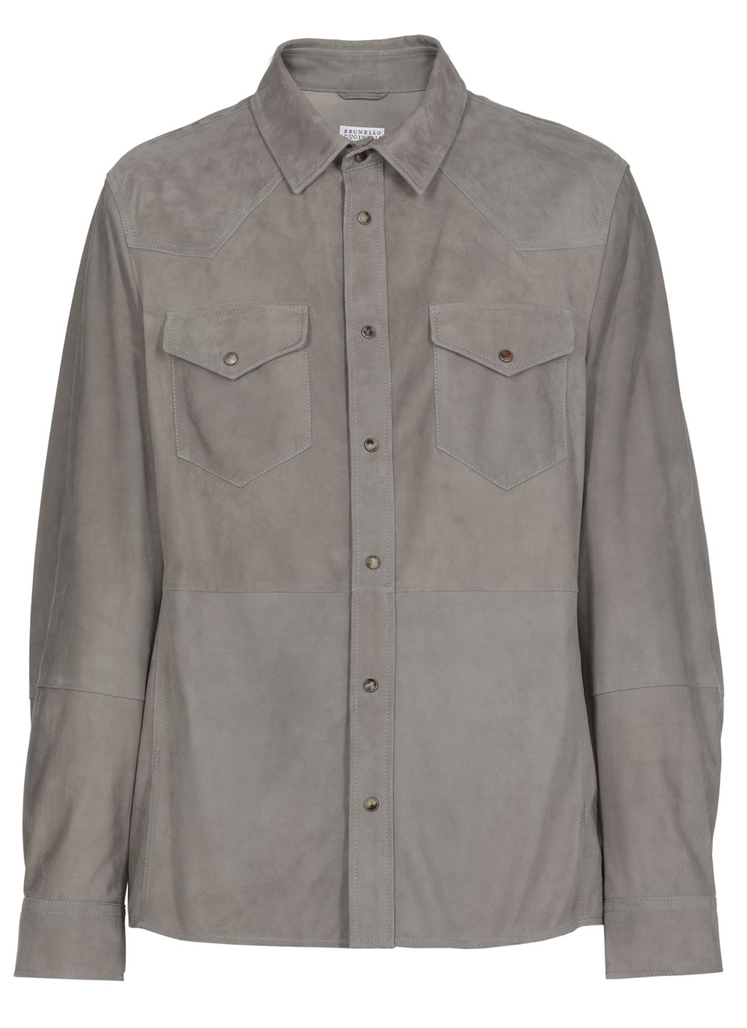 Suede leather shirt
