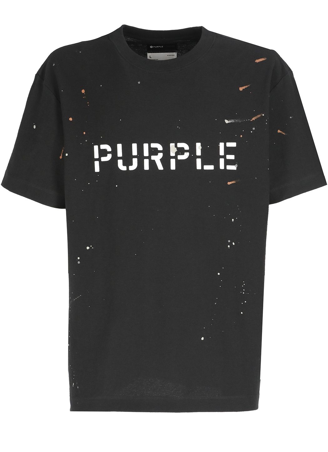 T-shirt con effetto vernice spray