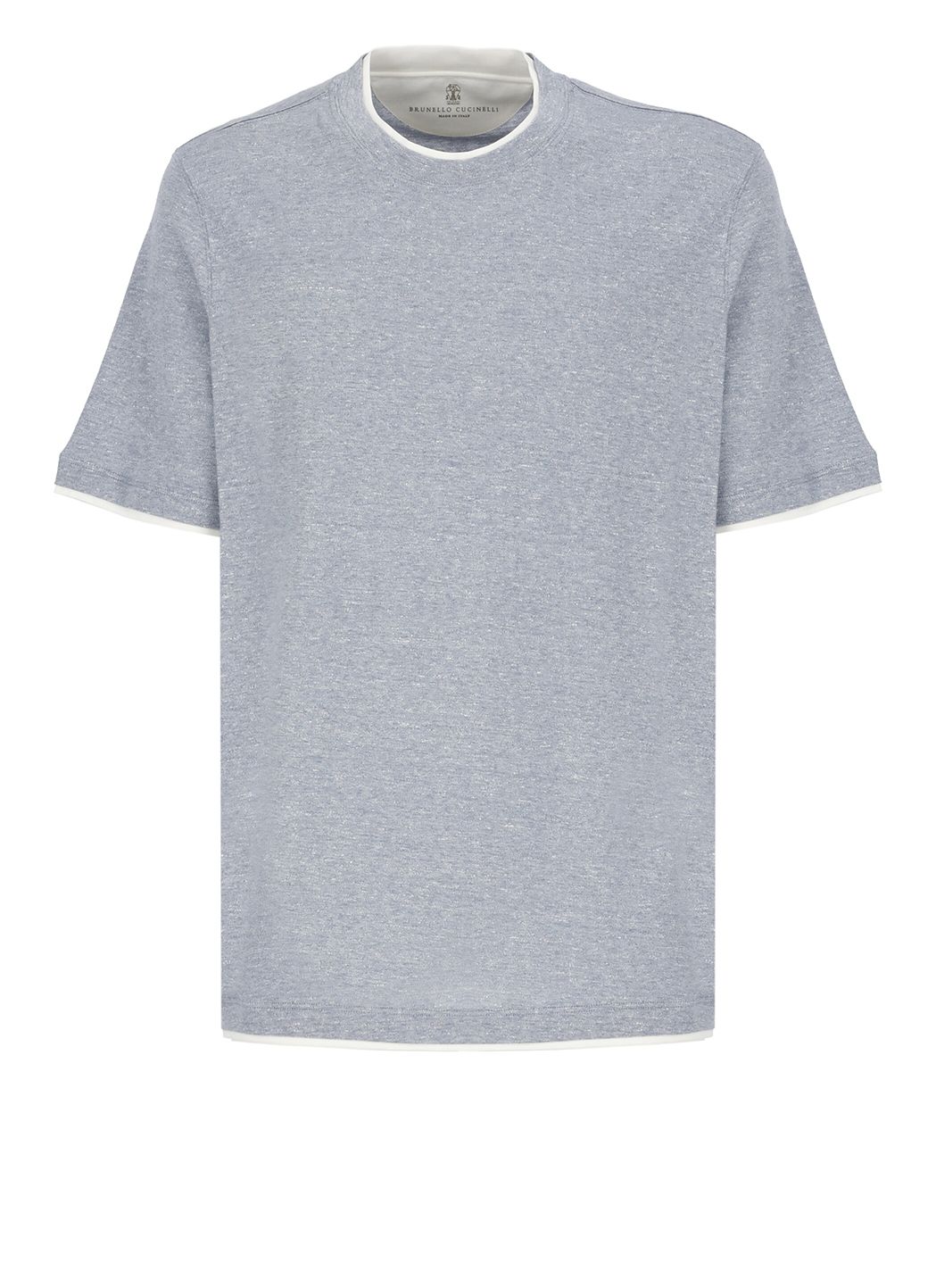 Cotton and linen t-shirt
