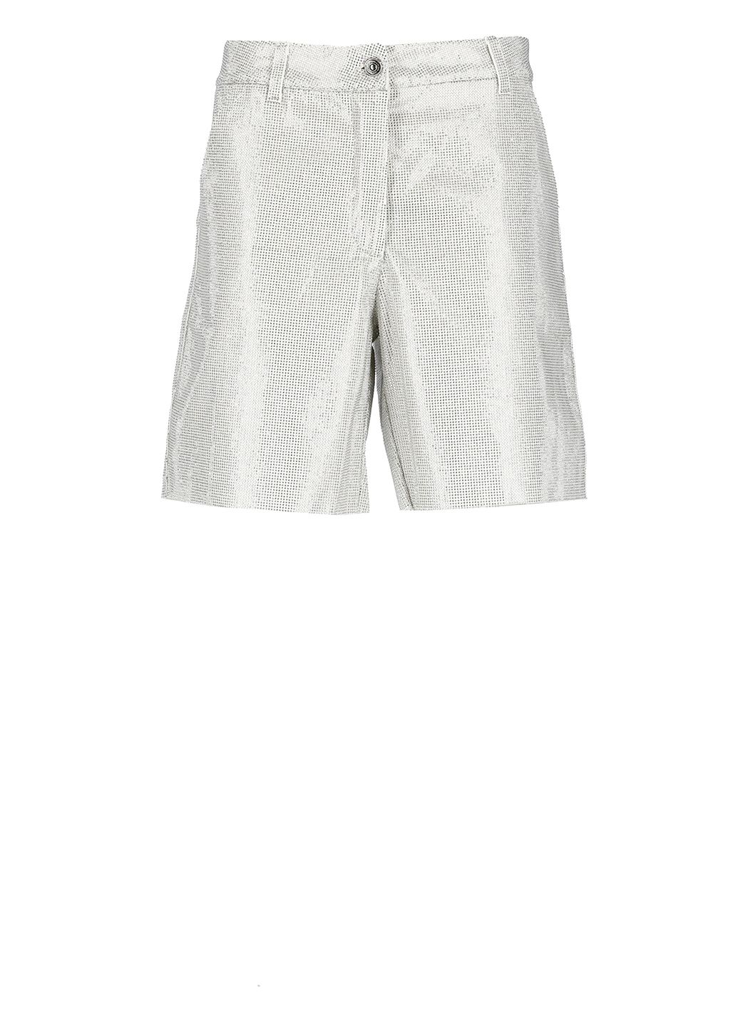 Cotton bermuda shorts with strass