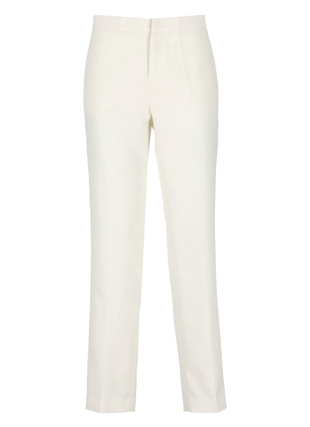 Wool and silk trousers