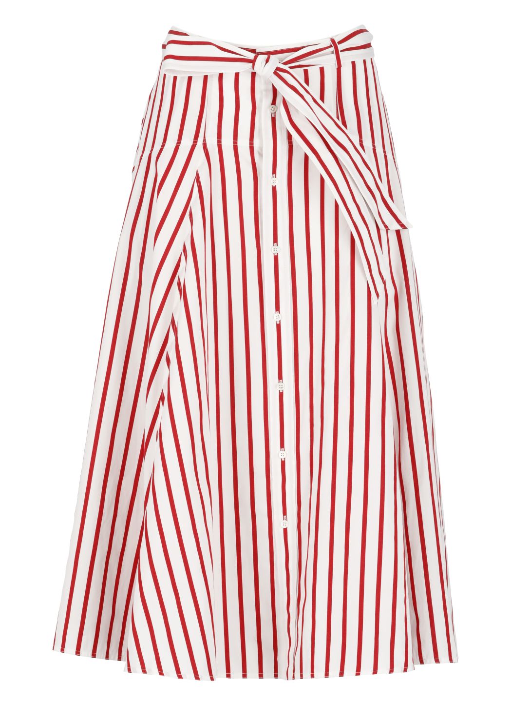 Cotton striped skirt
