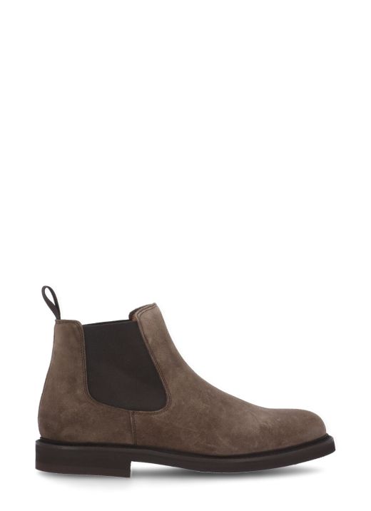 Suede leather boot