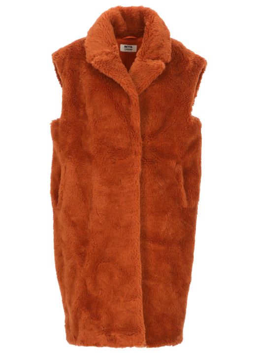 Wool sleeveless coat