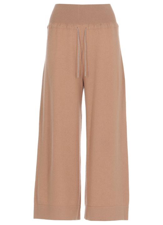 Wool silk and cashmere trouser