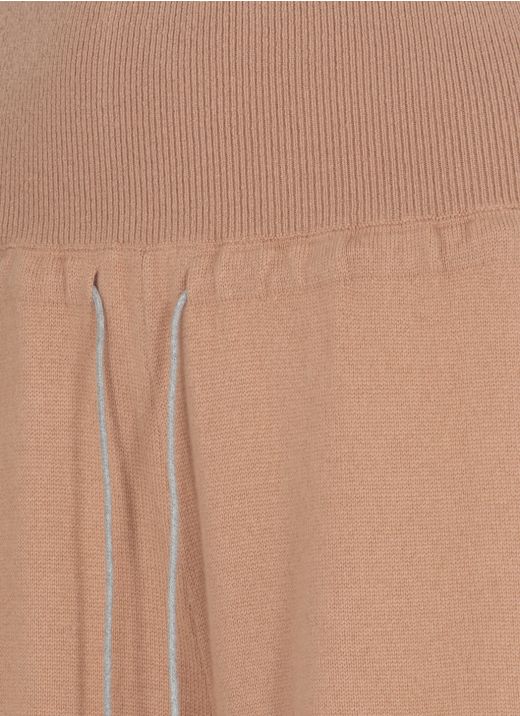 Wool silk and cashmere trouser