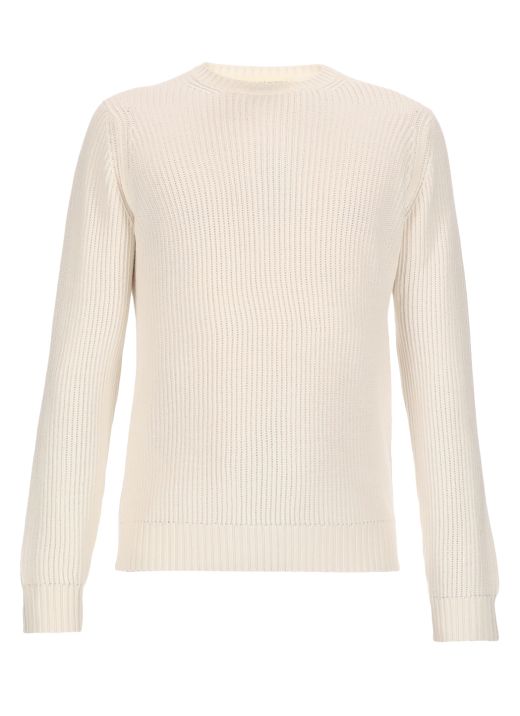Wool ribbed sweater
