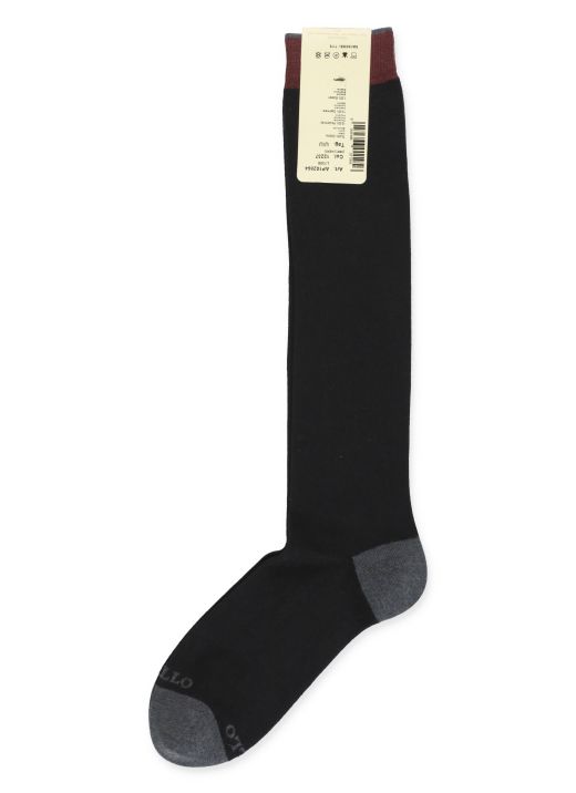 Cotton and cashmere socks