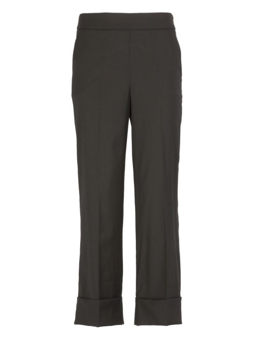 Virgin wool and viscose trousers
