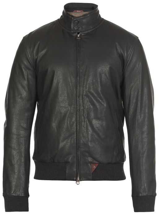 Nuvola leather down jacket