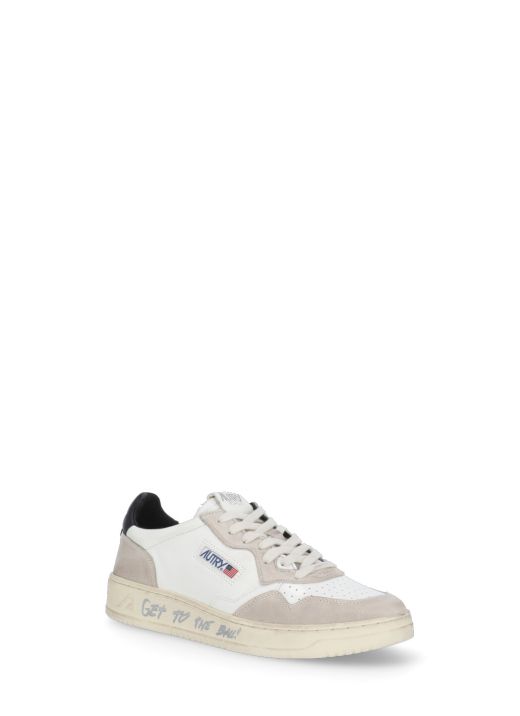 Medalist Low leather and suede sneakers