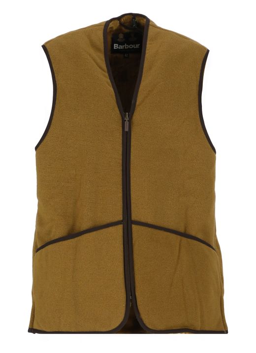 Fleece waistcoat with zip