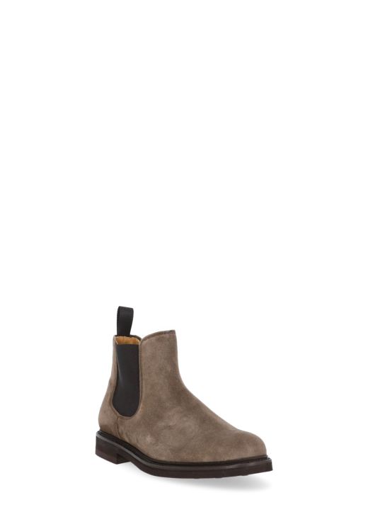 Suede leather chelsea boots