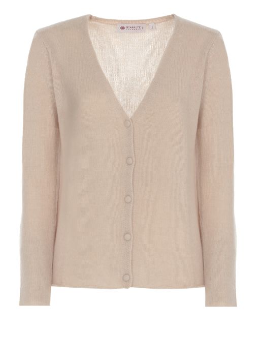 Cashmere knitted cardigan