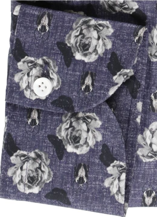 Camicia floreale in cotone