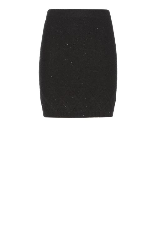 Mini skirt with sequins