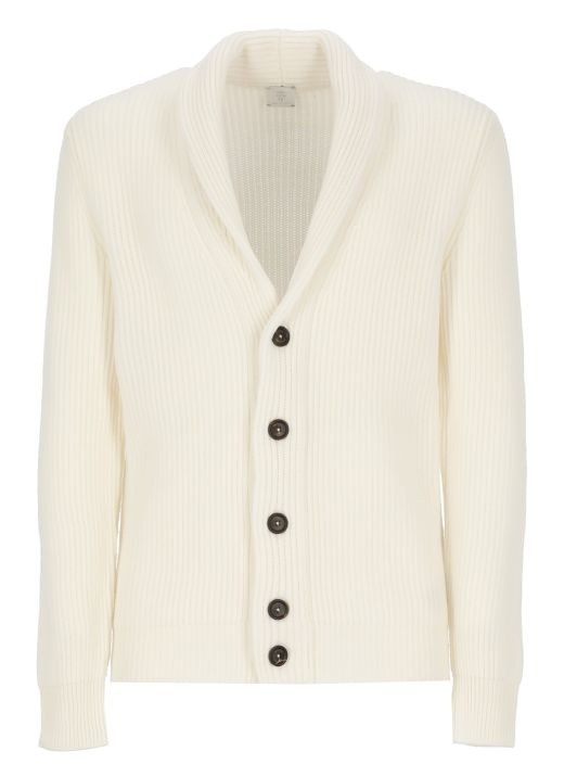 Wool knitted cardigan