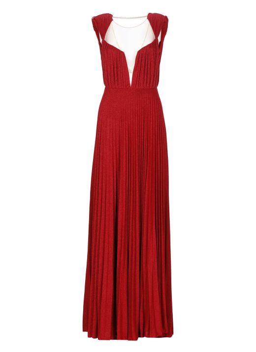 Pleated Red Carpet dress