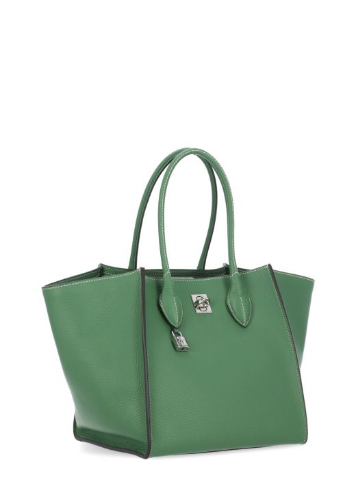 Leather Maggie shopping bag