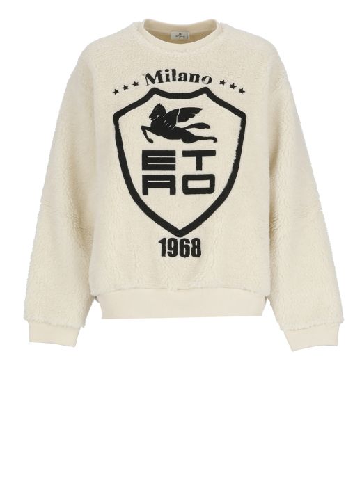 Sweatshirt with embroidered Pegaso