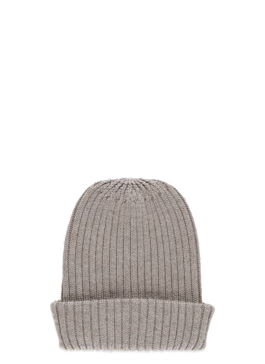 Wool, silk and cashmere beanie