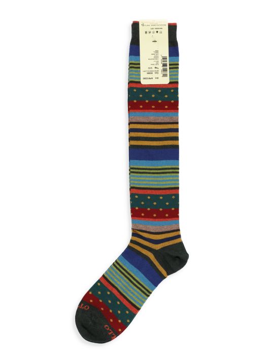 Stripes and polka dots socks