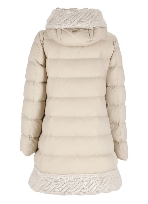 A-shape quilted down jacket