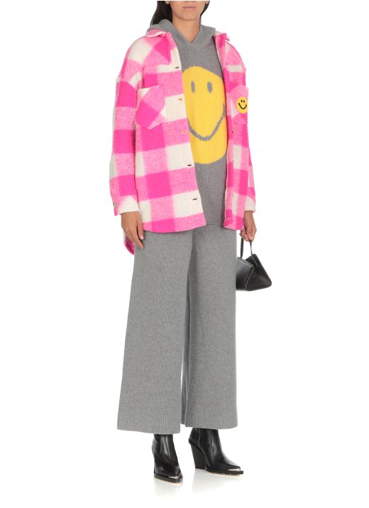 Smiley knitted trousers