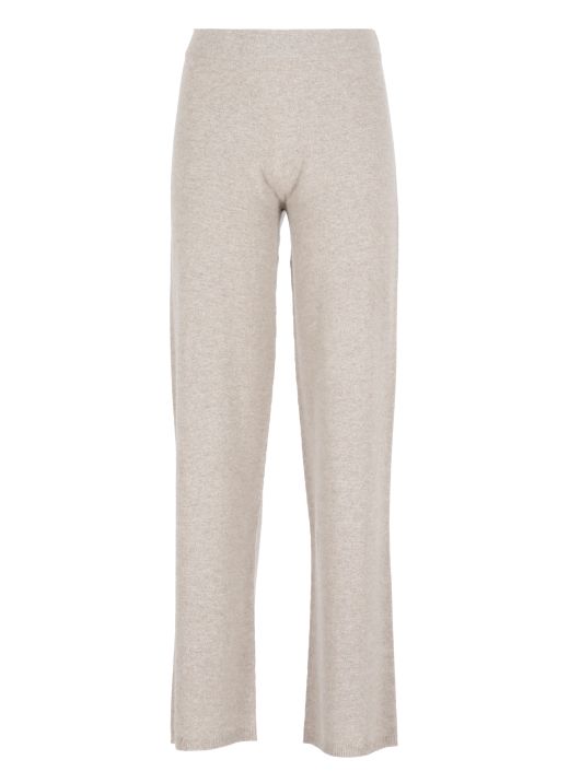 Wool silk and cashmere trousers