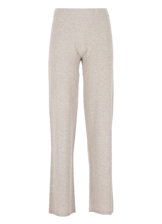 Wool silk and cashmere trousers