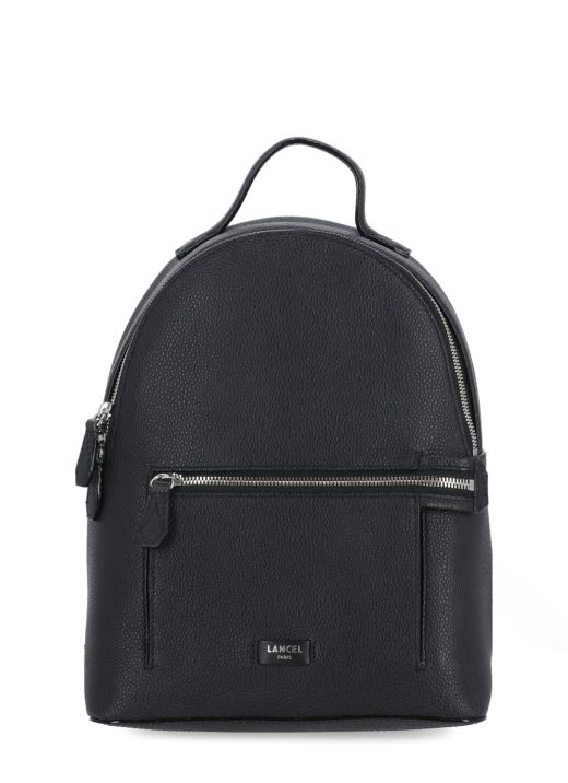 Pebbled leather backpack