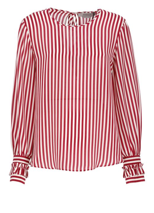 Silk striped blouse