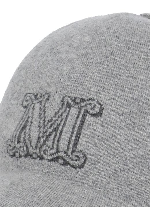 Wool and cashmere baseball cap