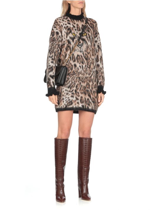 Dress with Leopard print