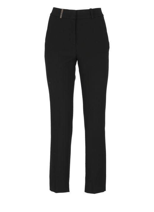 Stretch fabric trousers