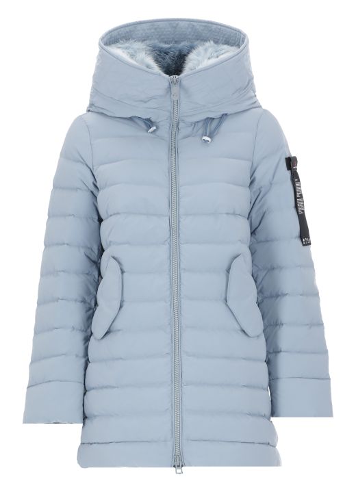 Itoca long down jacket with fur