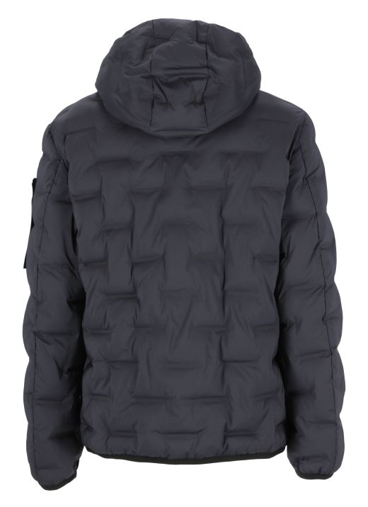 Brando padded jacket with asymmetric zip