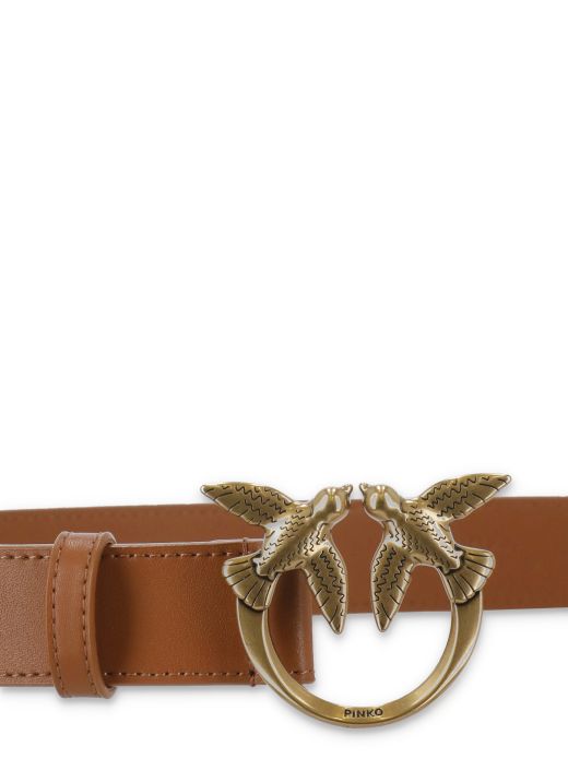 Love Birds leather belt