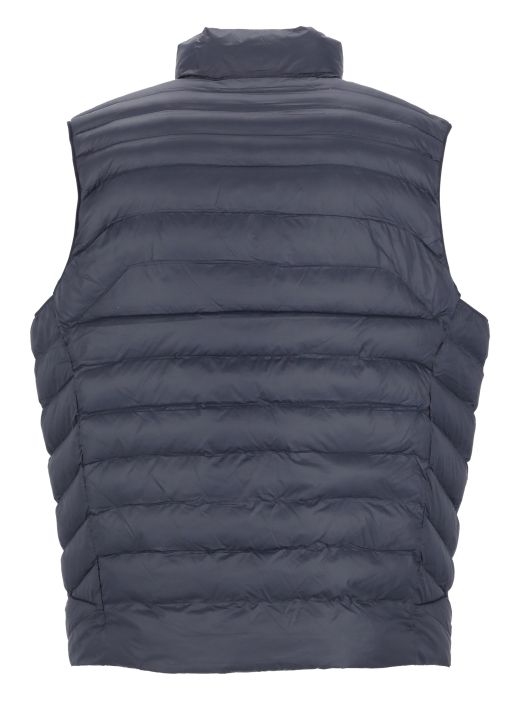 Quilted vest with logo