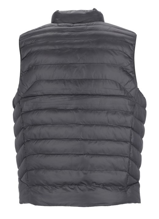 Quilted vest with logo