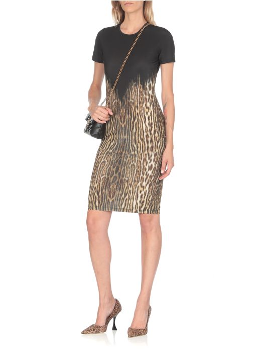Dress with Ocelot Shade print