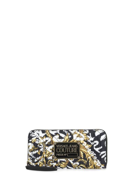 Wallet with logoed print