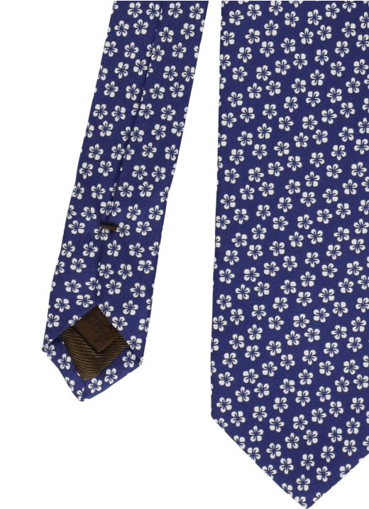 Cravatta con stampa floreale