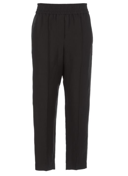 Viscose and linen trousers