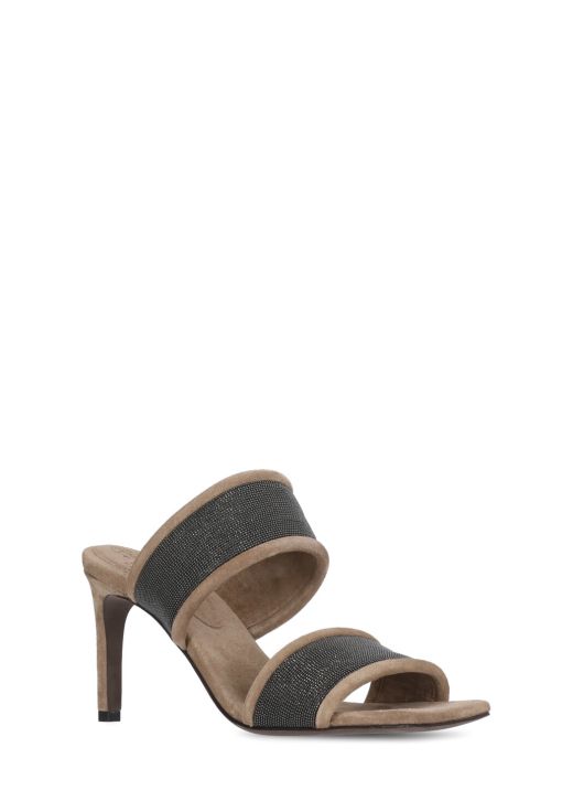 Suede leather sandal