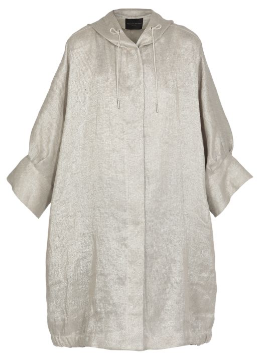 Linen raincoat