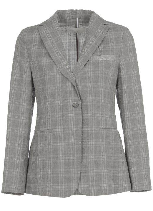 Wool single breasted jacket