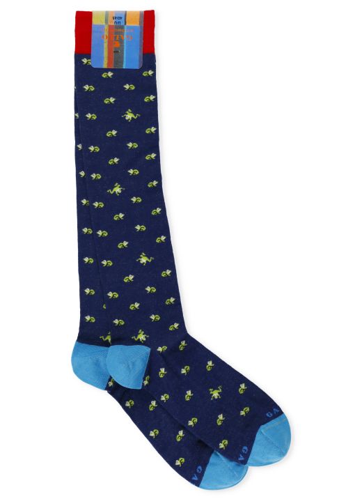 Frogs print socks